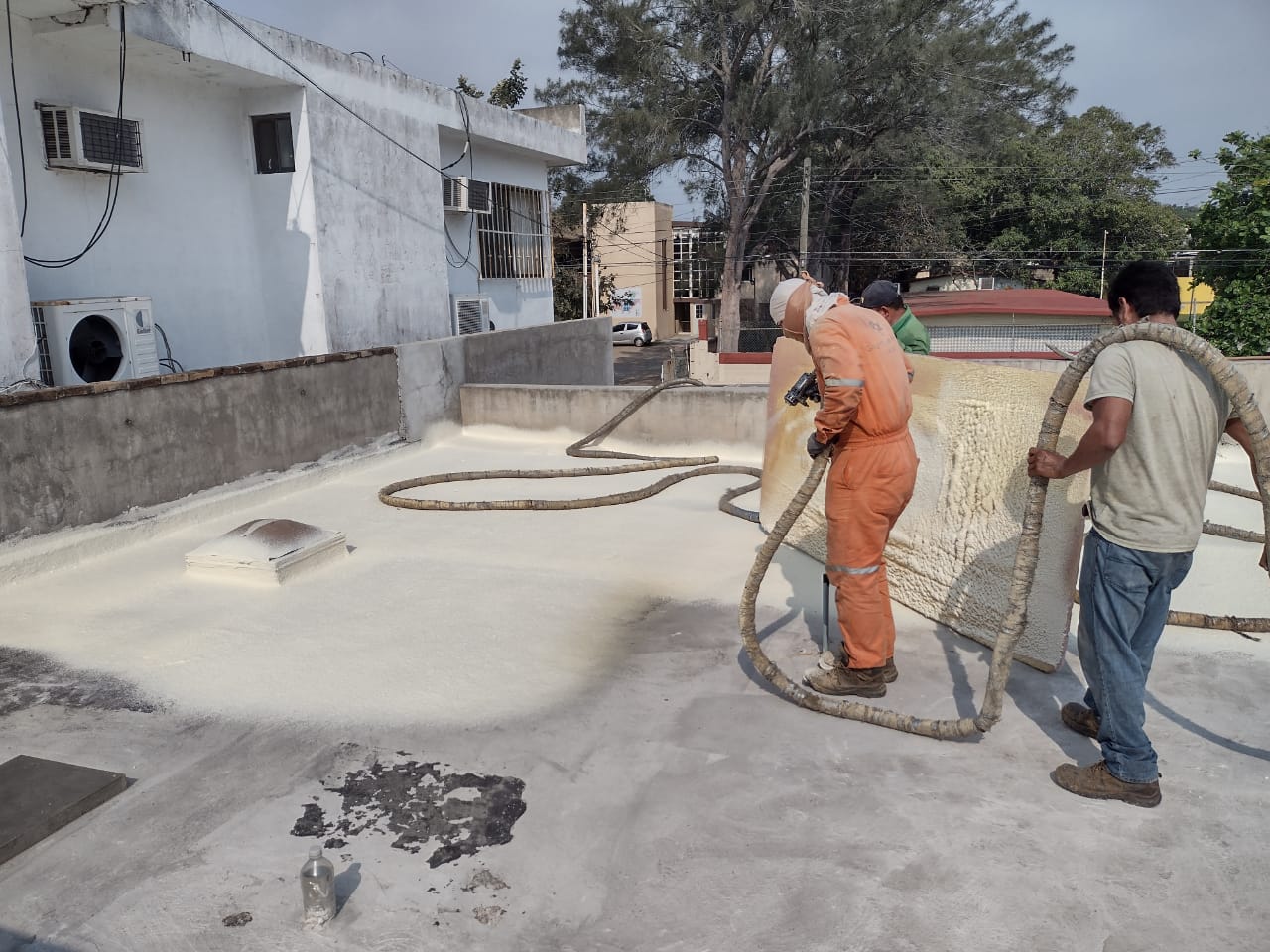 Poliuretano en losa de concreto